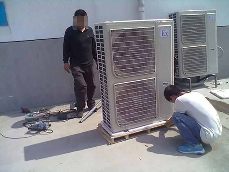 格力防爆空調安裝圖